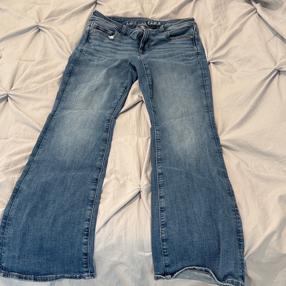 American Eagle Outfitters Flare Blue Jeans
